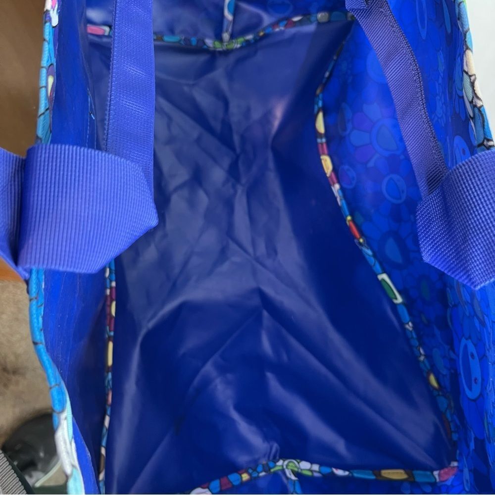 RARE! 2017 COMPLEXCON TAKASHI MURAKAMI HERSCHEL BLUE FLOWER XL TOTE SUPREME BAG - Picture 12 of 14